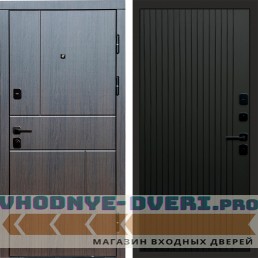 Termo Door Вертикаль венге Flat Черный кварц