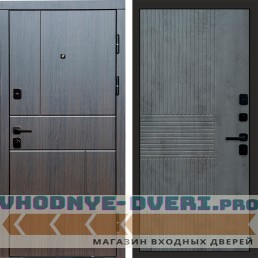 Termo Door Вертикаль венге Мастино Бетон темный