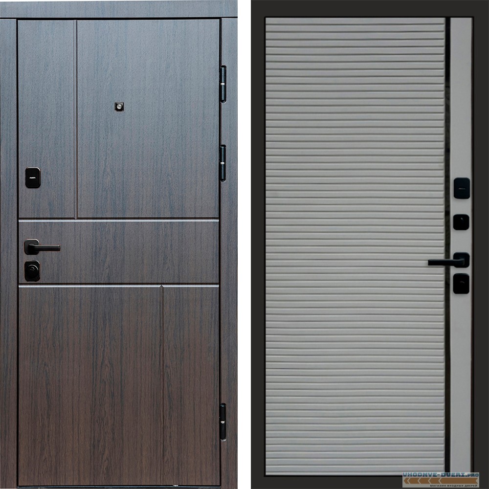 Входная дверь Вертикаль венге Porte Grey софт