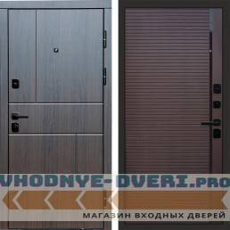 Входная дверь Вертикаль венге Porte Шоколад