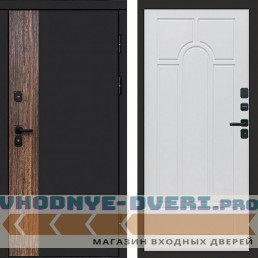 Входная дверь Тор Арка белое дерево