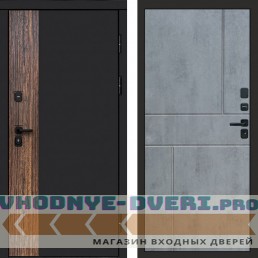 Входная дверь Тор Горизонт бетон темный