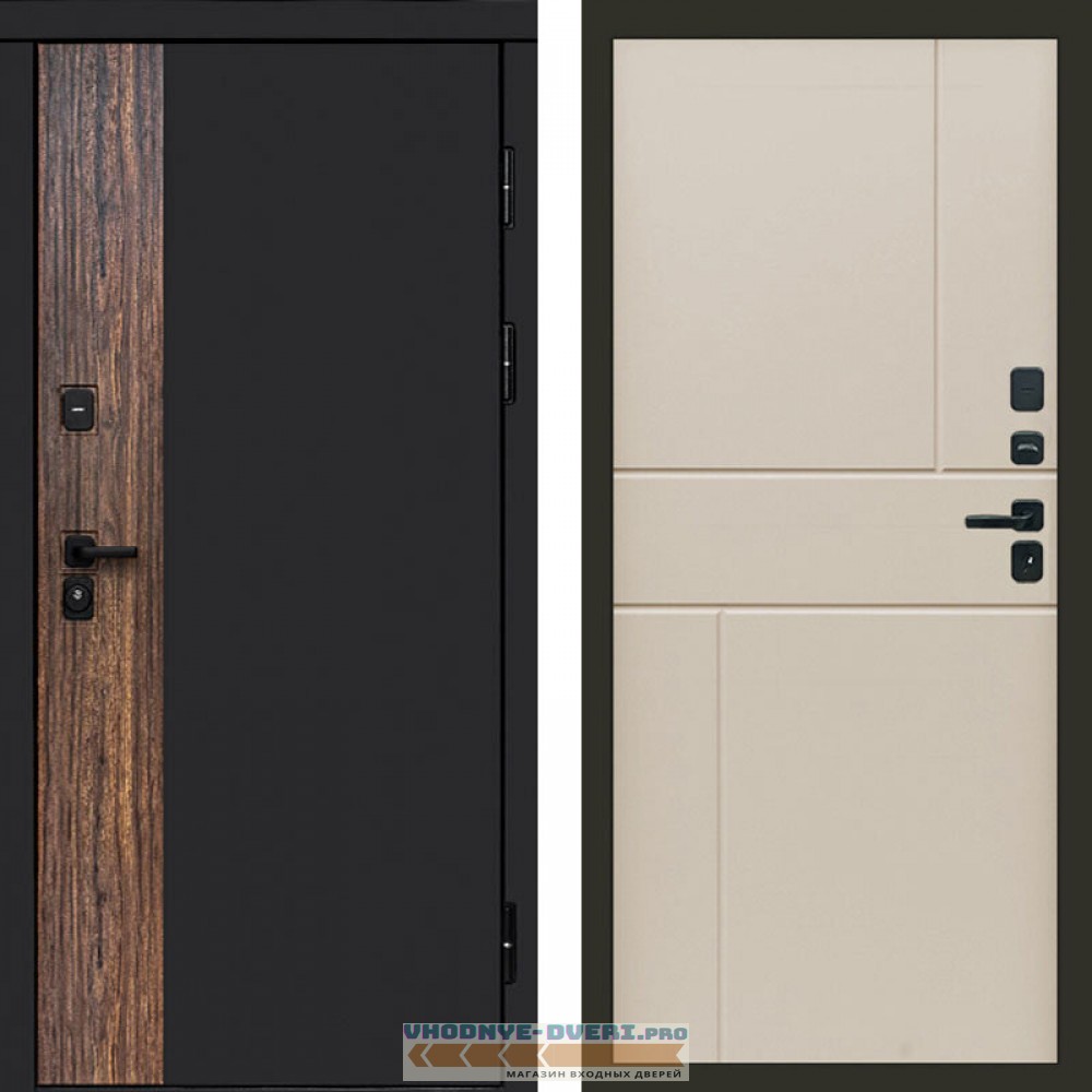 Входная дверь Тор Горизонт слоновая кость