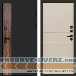 Входная дверь Тор Горизонт слоновая кость