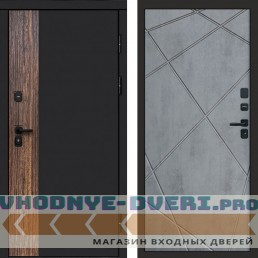 Входная дверь Тор Лучи бетон темный