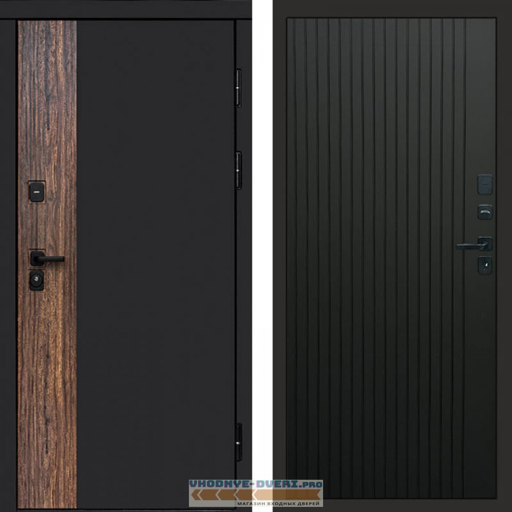 Входная дверь Тор Flat черный кварц