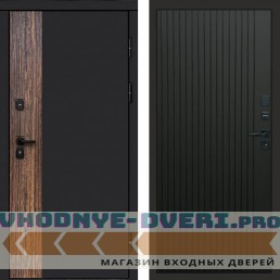 Входная дверь Тор Flat черный кварц