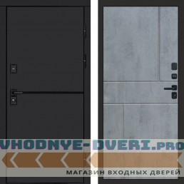 Входная дверь Тренд black Горизонт бетон темный