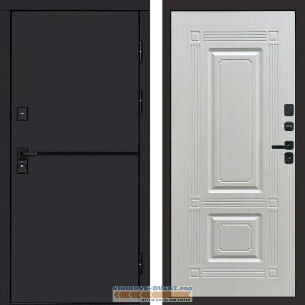 Входная дверь Тренд black Мадрид лиственница