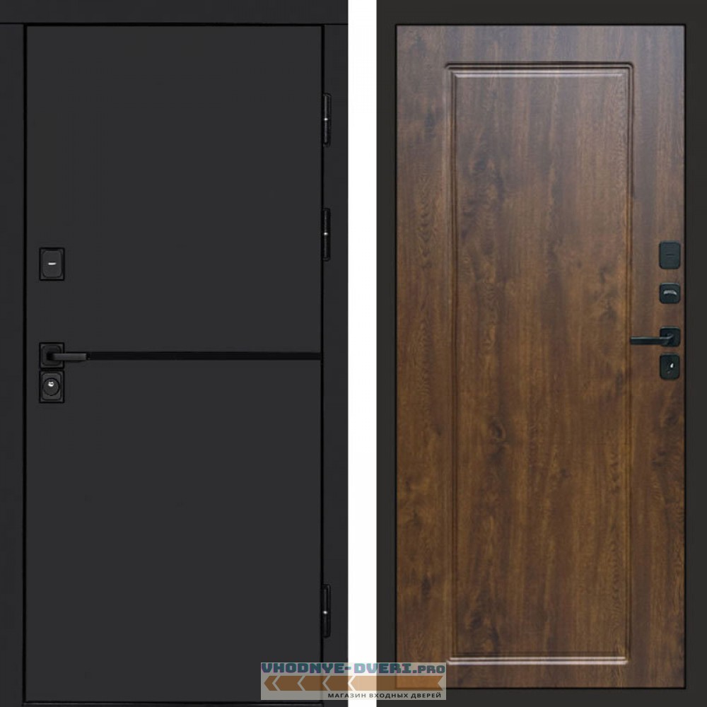 Входная дверь Тренд black Гранд дуб