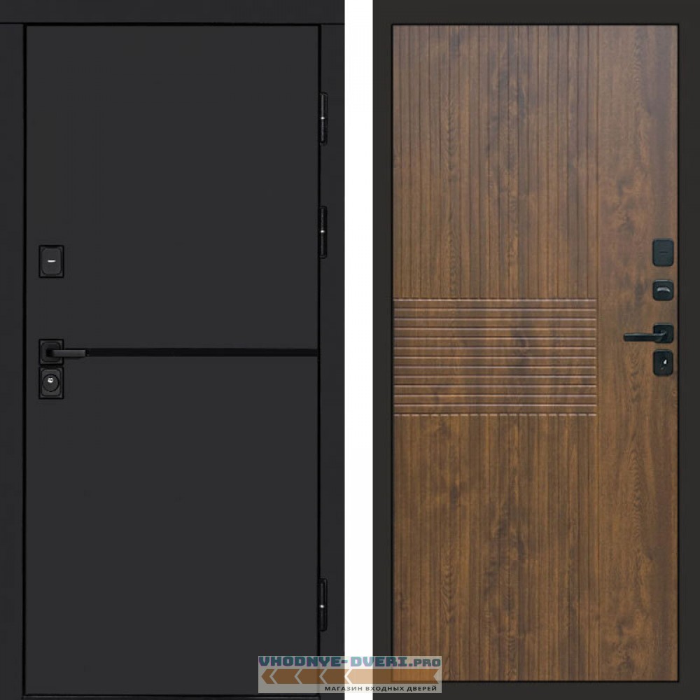 Входная дверь Тренд black Мастино дуб