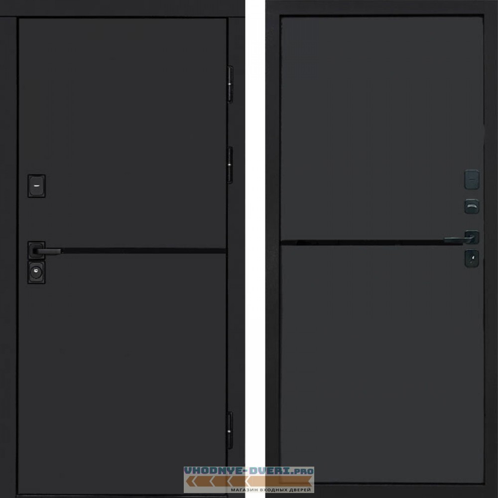Входная дверь Тренд black Нео графит