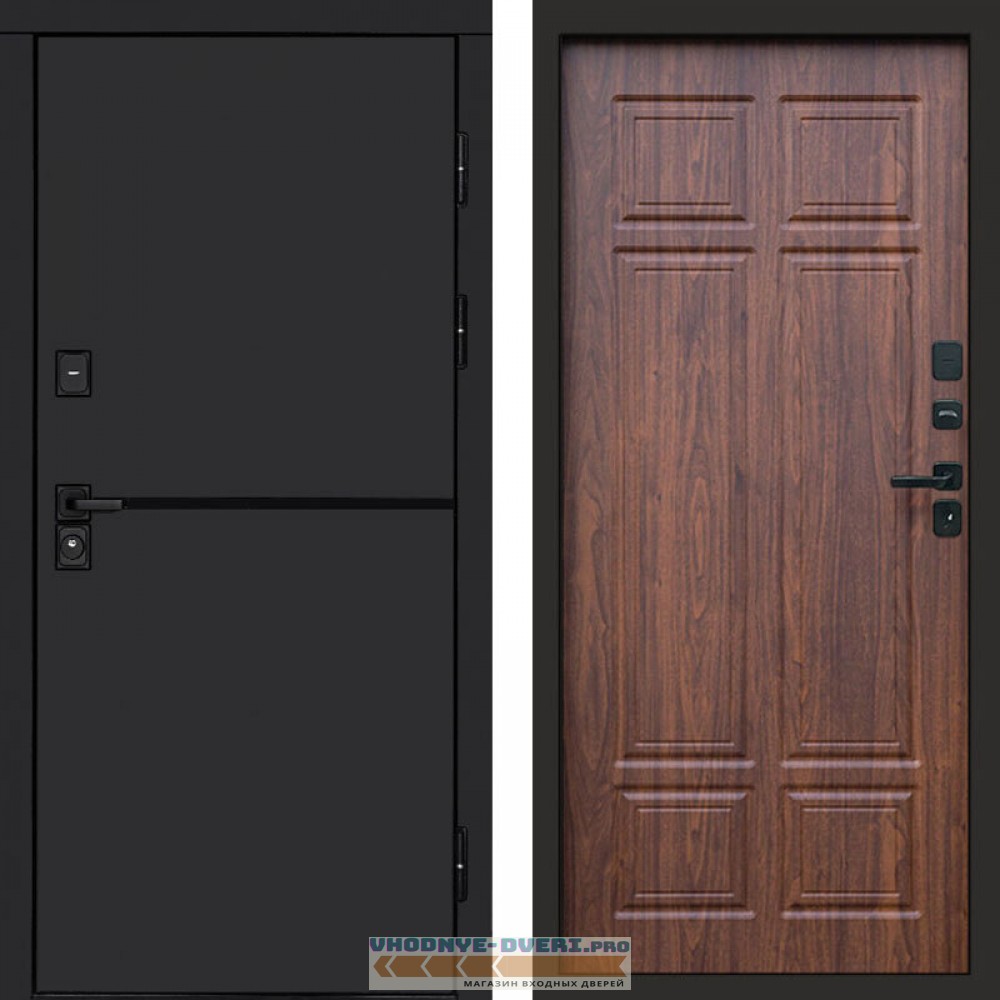 Входная дверь Тренд black Орех премиум