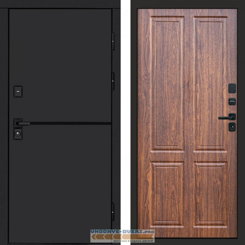 Входная дверь Тренд black Орех стандарт