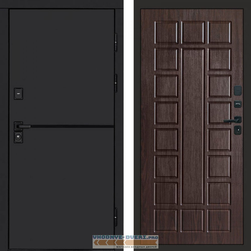 Входная дверь Тренд black Престиж венге