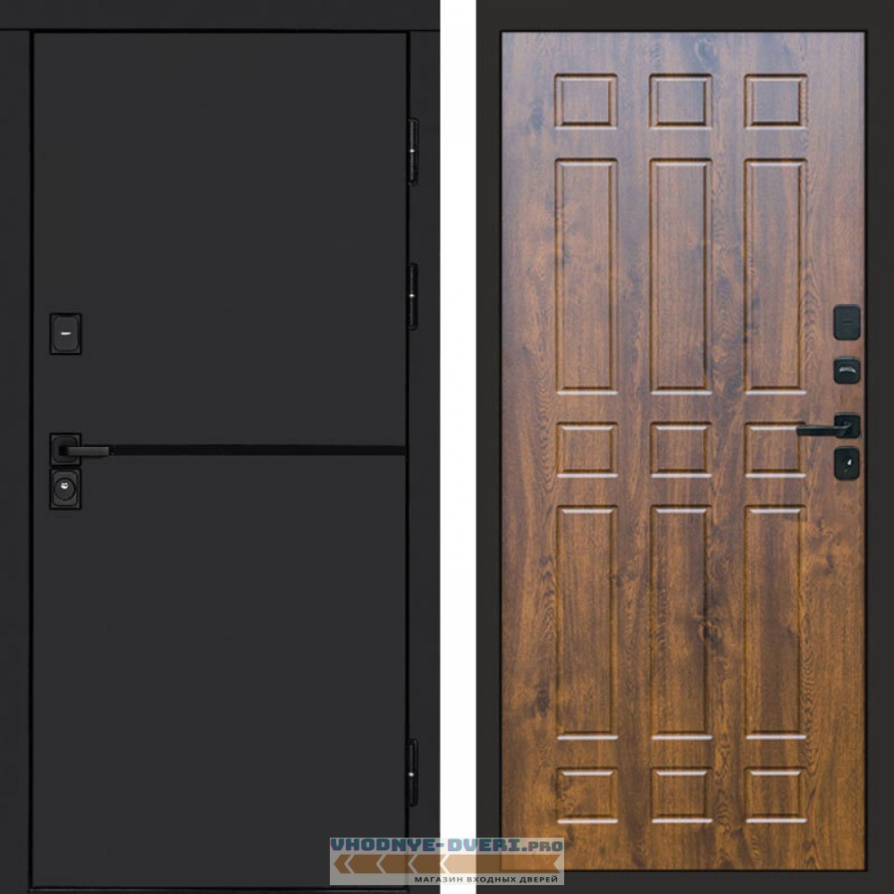 Входная дверь Тренд black Спарта дуб