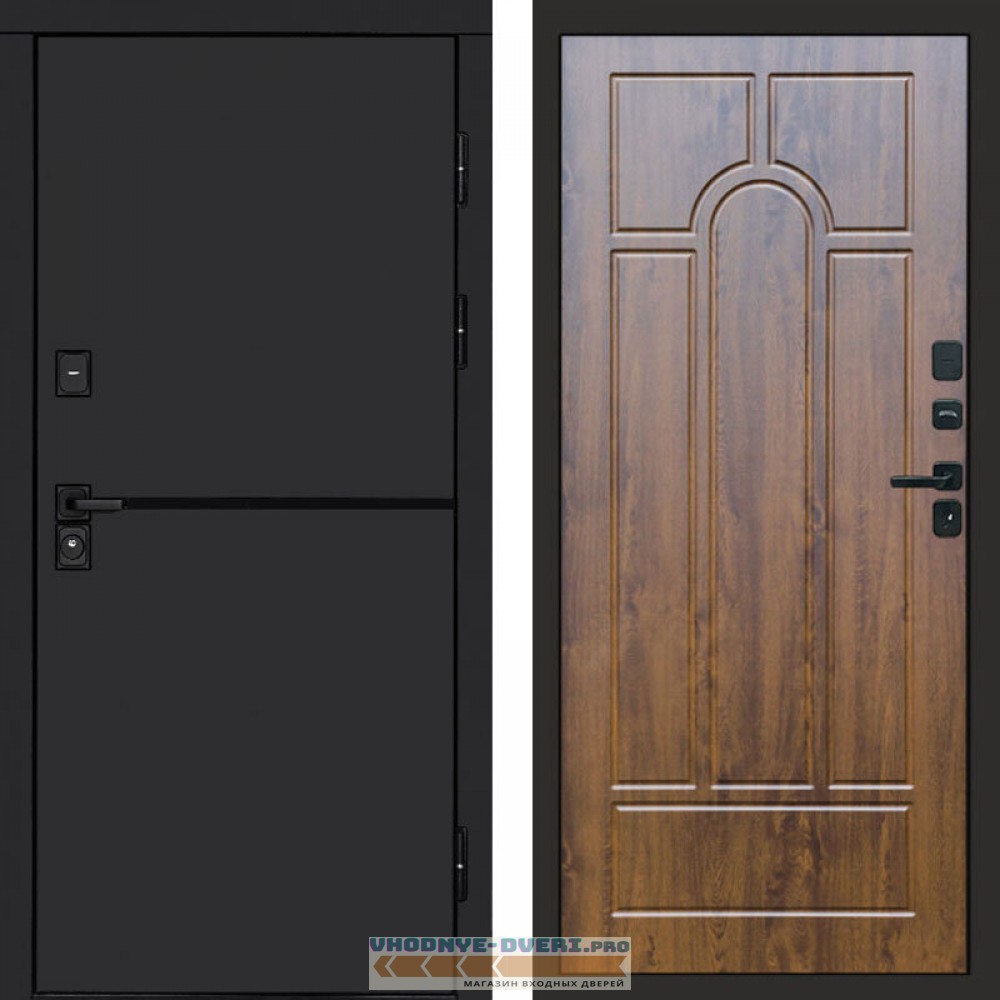 Входная дверь Тренд black Арка дуб