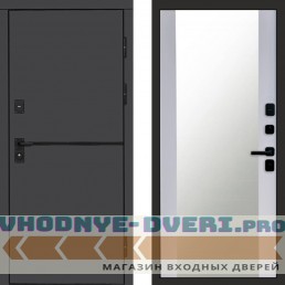 Входная дверь Тренд Графит Зеркало 27 Grey Софт