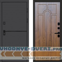 Входная дверь Тренд Графит Арка дуб