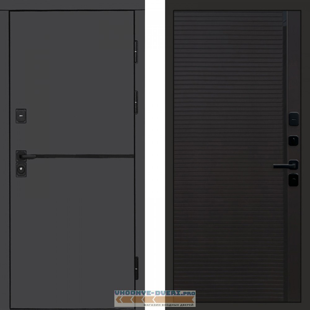 Входная дверь Тренд Графит Porte black