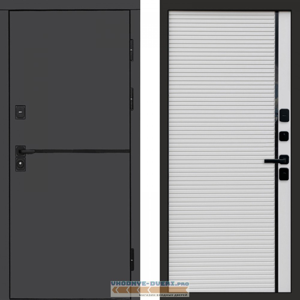 Входная дверь Тренд Графит Porte white
