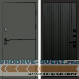 Termo Door Тренд Грин Flat Черный кварц