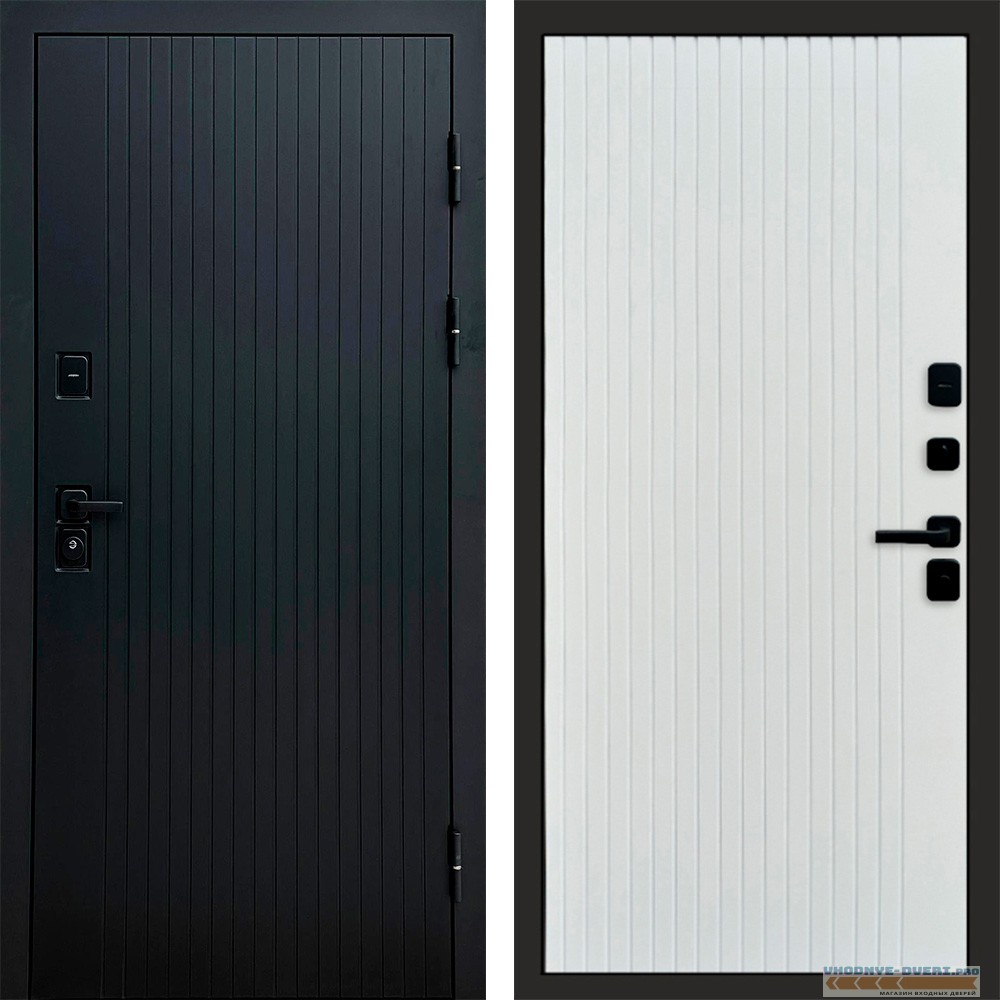 Дверь Termo Door Твист Black Flat Белый софт