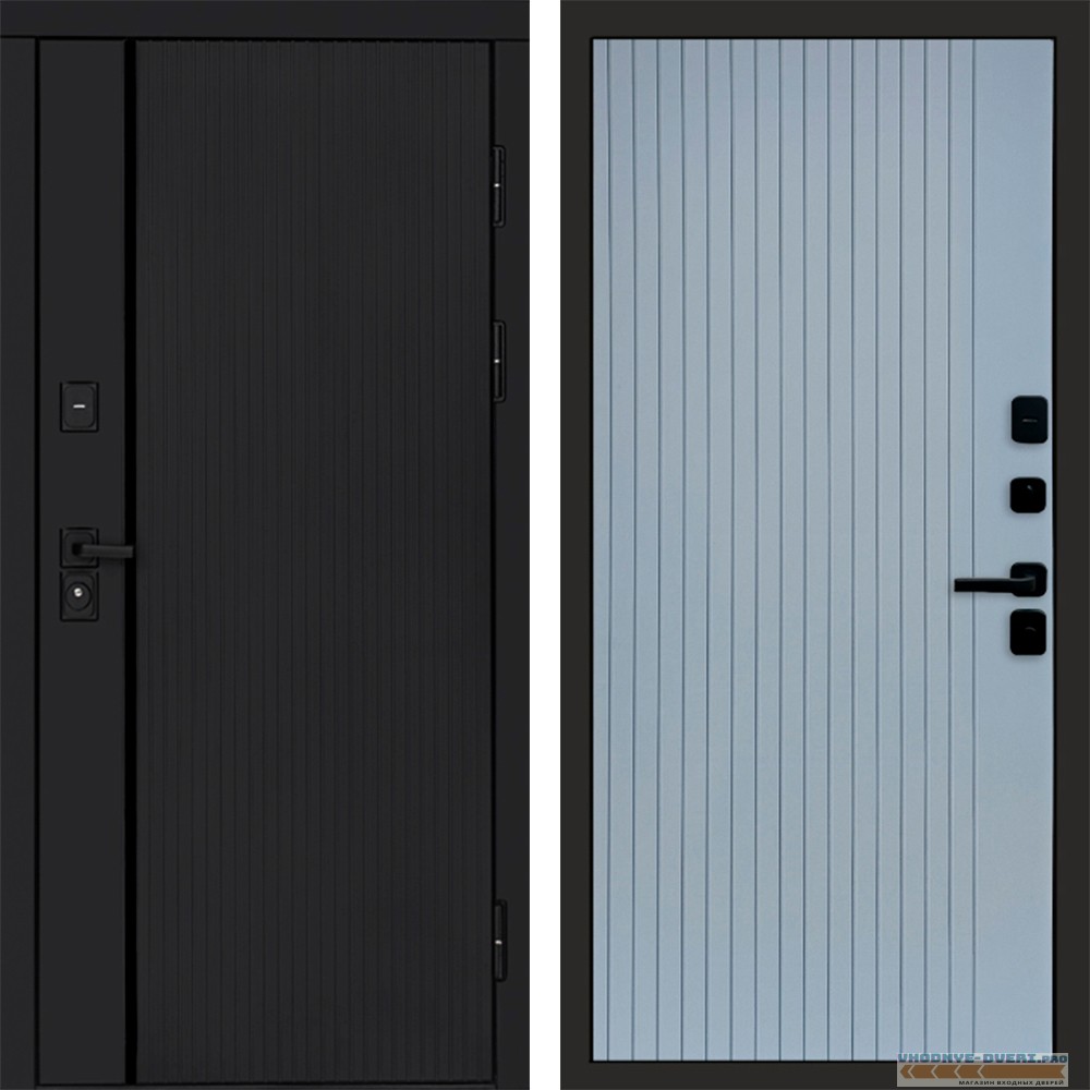 Termo Door Урбан Black Flat Grey Софт