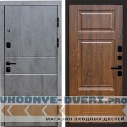 Дверь  Termo Door Вертикаль Бетон Лион Дуб