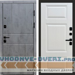 Дверь  Termo Door Вертикаль Бетон Лион Лиственница