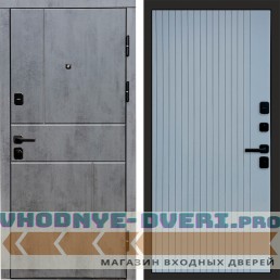 Termo Door Вертикаль Бетон Flat Grey Софт