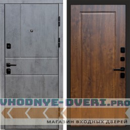 Termo Door Вертикаль Бетон Гранд Дуб