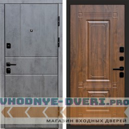 Termo Door Вертикаль Бетон Мадрид Дуб