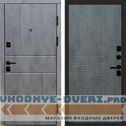 Termo Door Вертикаль Бетон Мастино Бетон темный