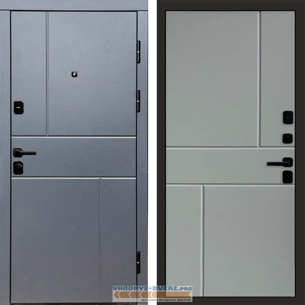 Дверь Termo Door Вертикаль Grey Горизонт Grey софт