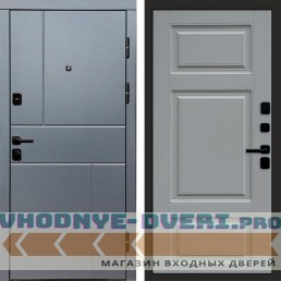 Дверь  Termo Door Вертикаль Grey Лион Grey софт