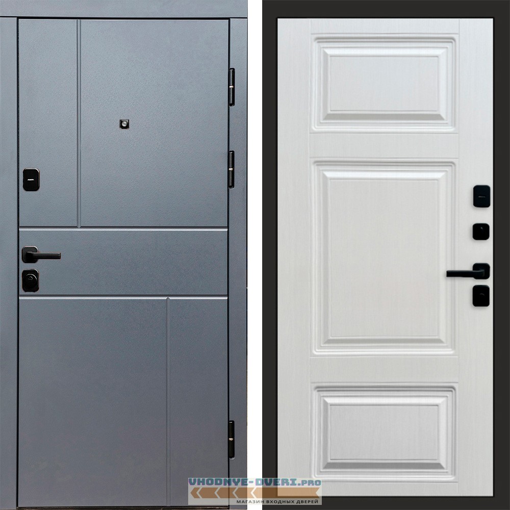 Дверь  Termo Door Вертикаль Grey Лион Лиственница
