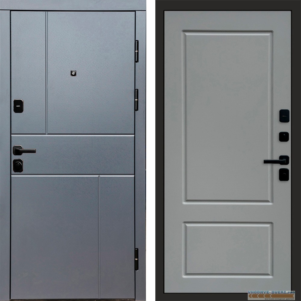 Дверь входная Termo Door Вертикаль Grey Марсель Grey софт