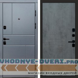 Termo Door Вертикаль Grey Мастино Бетон темный