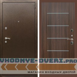 Входная дверь REX (Рекс) 1А Медный антик B03 молдинги эковенге