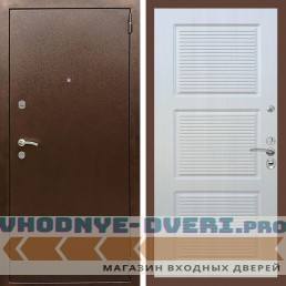 Входная дверь REX (Рекс) 1А Медный антик ФЛ-1 Лиственница