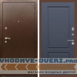 Входная дверь REX (Рекс) 1А Медный антик ФЛ-117 силк титан