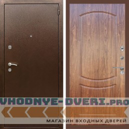 Входная дверь REX (Рекс) 1А Медный антик ФЛ-123 Мореная береза
