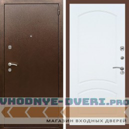 Входная дверь REX (Рекс) 1А Медный антик ФЛ-126 Белый ясень