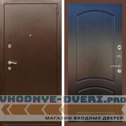 Входная дверь REX (Рекс) 1А Медный антик ФЛ-126 Венге