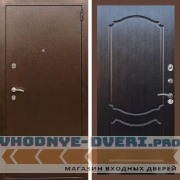 Входная дверь REX (Рекс) 1А Медный антик ФЛ-130 Венге