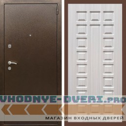 Входная дверь REX (Рекс) 1А Медный антик ФЛ-183 сандал светлый