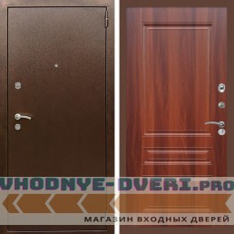 Входная дверь REX (Рекс) 1А Медный антик ФЛ-243 итальянский орех