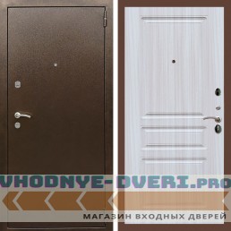 Входная дверь REX (Рекс) 1А Медный антик ФЛ-243 Сандал светлый