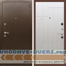 Входная дверь REX (Рекс) 1А Медный антик ФЛ-246 лиственница беж